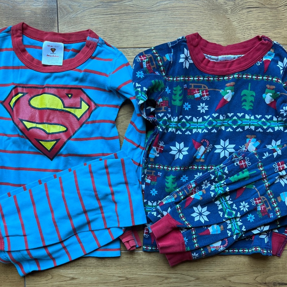 Hanna Andersson (Size 6) Long Johns pajama sets